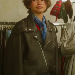 Zendaya 2026 Black Biker Jacket