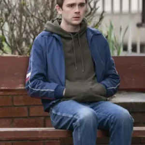 buy Half Man Mitchell Robertson Blue Bomber Jacket