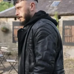 buy Half Man Richard Gadd Padded Leather Jacket