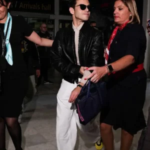 buy Rami Malek 79th Cannes Film Festival Leather Jacket