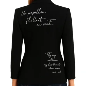 buy Women’s Printed Black Blazer