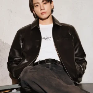 buy now Jungkook Calvin Klein Leather Jacket