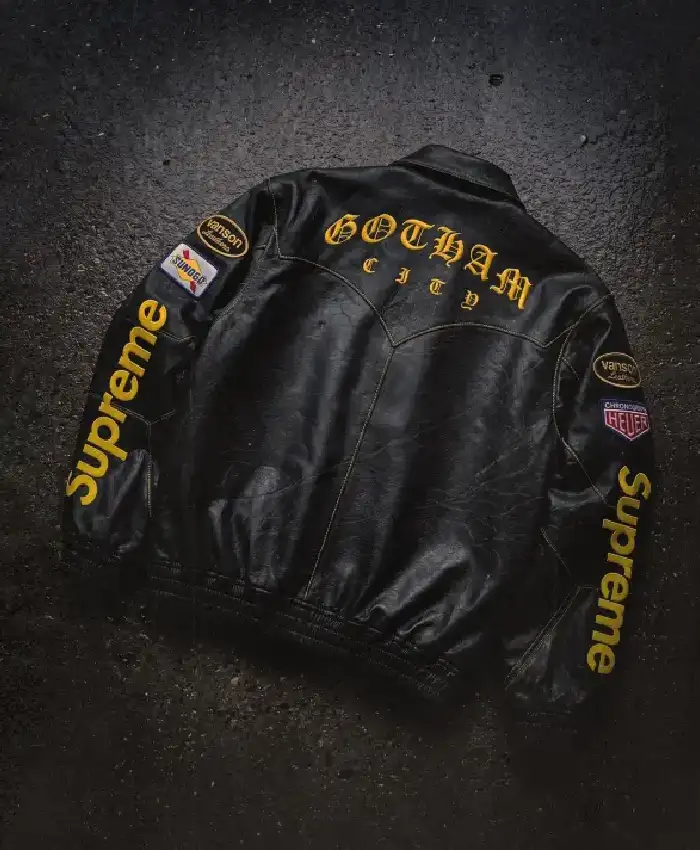 order now Supreme The Batman Leather Jacket