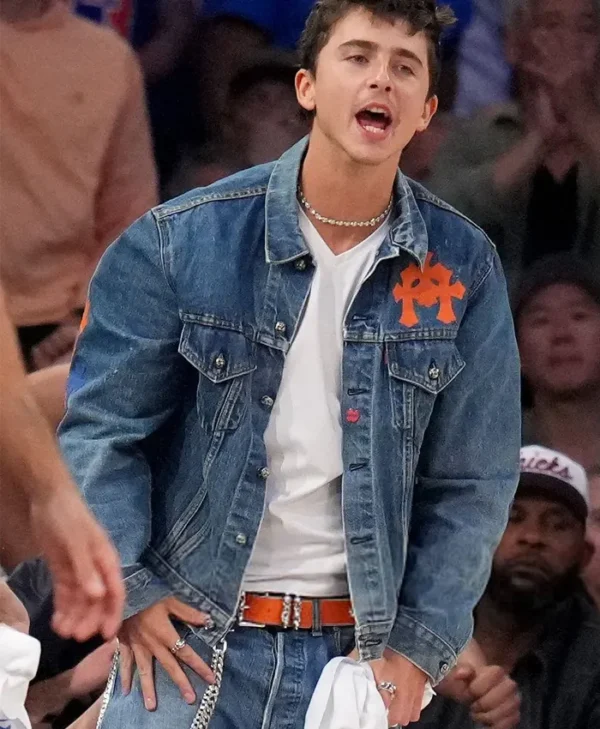 2026 Finals Timothee Chalamet Denim Jacket