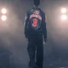 AJ Dybantsa Red Bull x Jeff Hamilton Black Leather Jacket