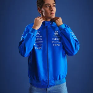 Adidas Mercedes-AMG Blue Wonder Team Harrington Jacket