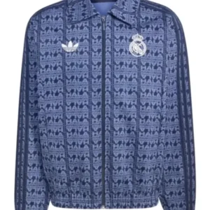 Adidas x Madrid LFSTLR Racing Navy Blue Pattern Jacket