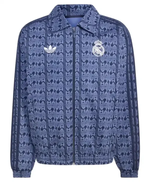 Adidas x Madrid LFSTLR Racing Navy Blue Pattern Jacket