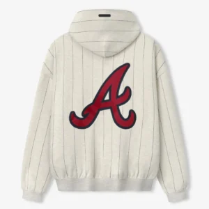 Atlanta Braves Unisex Essential Pinstripe Hoodie Shop Now