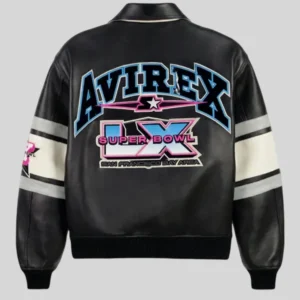 Avirex x Starter NFL Super Bowl LX Black Varsity Jacket Shop NOW