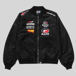 BAPE x F1LVMulti Logo Bomber Jacket