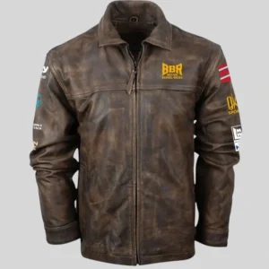 BBR World Finals 2026 Brown Leather Jacket