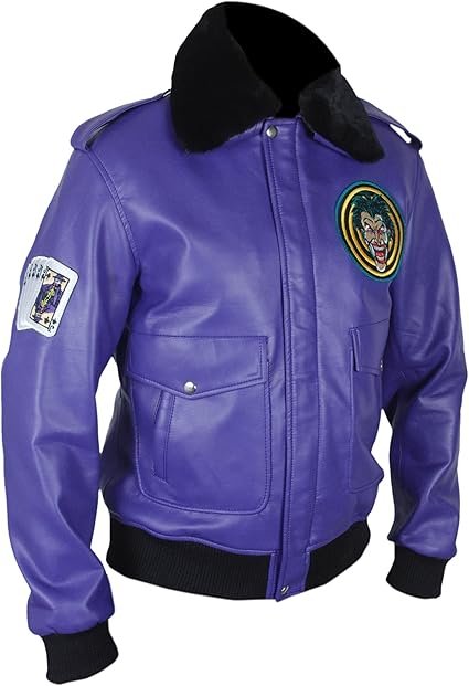 Batman Bob the Goon Purple Joker Jacket - Image 2
