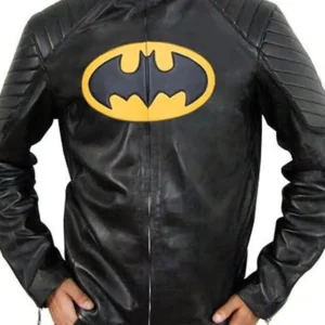 Black & Yellow Batman Lego Leather Jacket