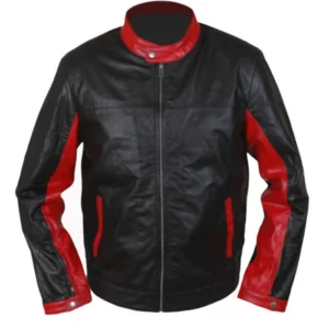 Batman The Dark Knight Red Cafe Racer Biker Jacket