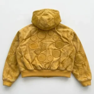 Buy Canary Yellow Zip Up Hooded Jacket