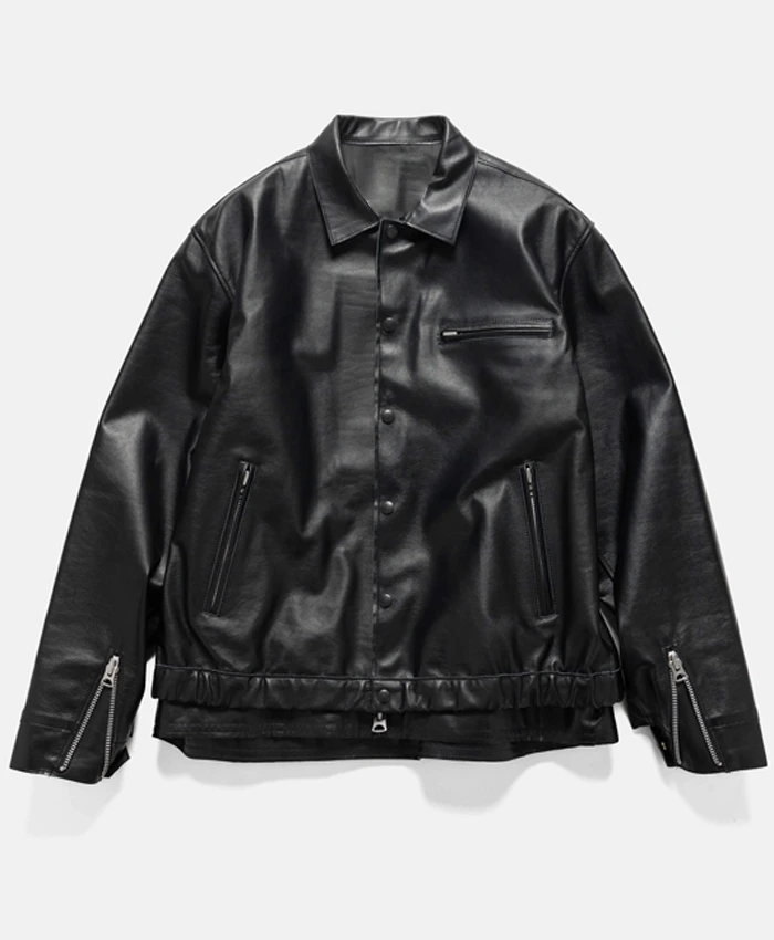 Buy Fat Joe NBA Finals Game 3 Black Leather Jacket
