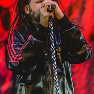 Buy Jonathan Davis Black Leather Tracksuit