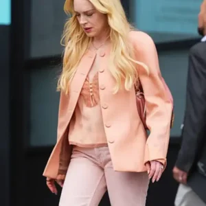 Buy Lindsay Lohan Count My Lies 2026 Peach Jacket