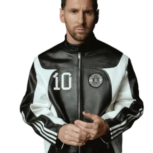 Buy Lionel Messi Football Leather Biker Jacket