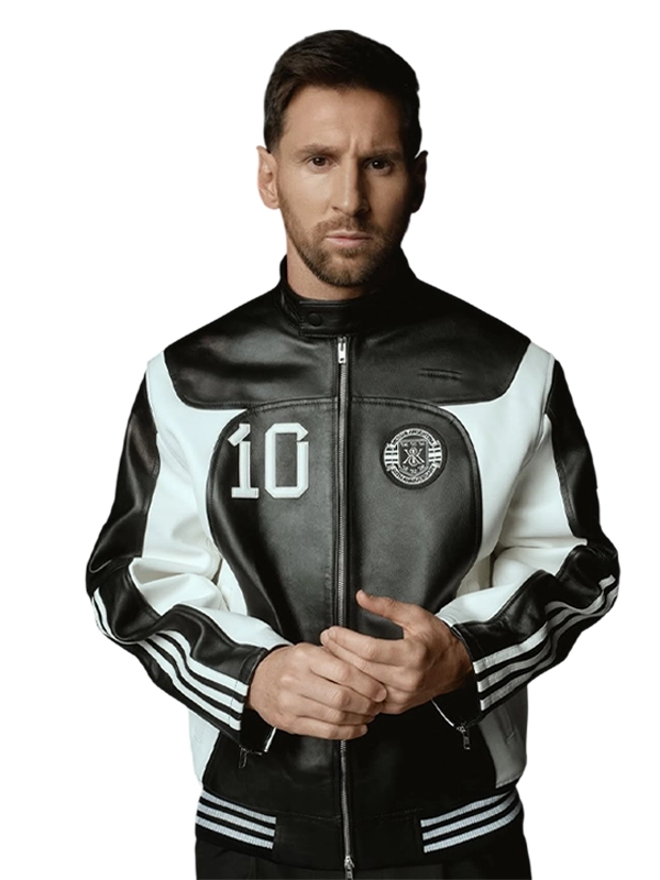 Buy Lionel Messi Football Leather Biker Jacket