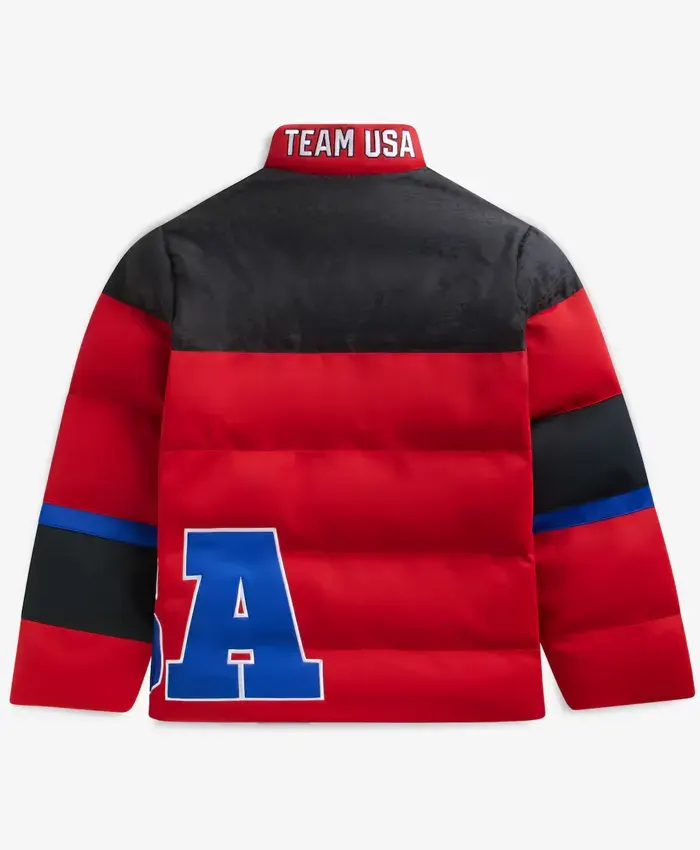 Buy Off Season Team USA Red Puffer Jacket