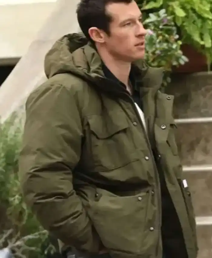 Buy One Night Only 2026 Callum Turner Green Puffer Jacket