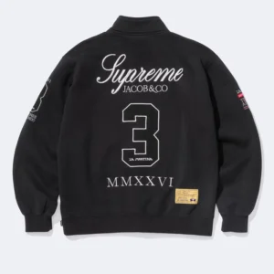 Buy Supreme La Martina Black Zip-Up Sweatshirt