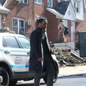 Buy The Exorcist 2026 Chiwetel Ejiofor Blue Wool Coat