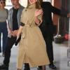 CBS Studios 2026 Jennifer Lopez Khaki Coat