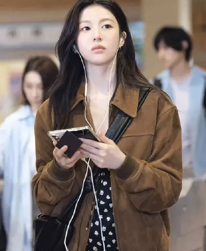 Can This Love Be Translated Go Youn-jung Suede Jacket