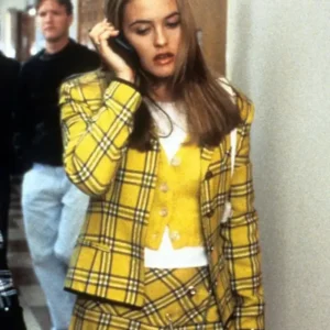 Cher Horowitz Clueless Yellow Plaid Blazer