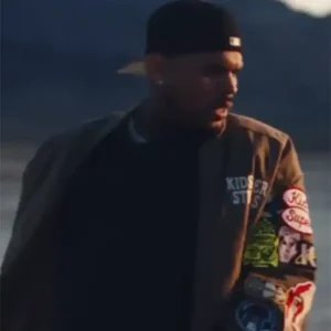Chris Brown IT DEPENDS OBVIOUS Brown Bomber Jacket Shop Now