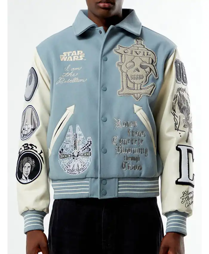 Civil x Star Wars Rebellion Letterman Varsity Jacket