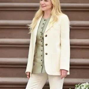 Count Me Lies Lindsay Lohan White Blazer