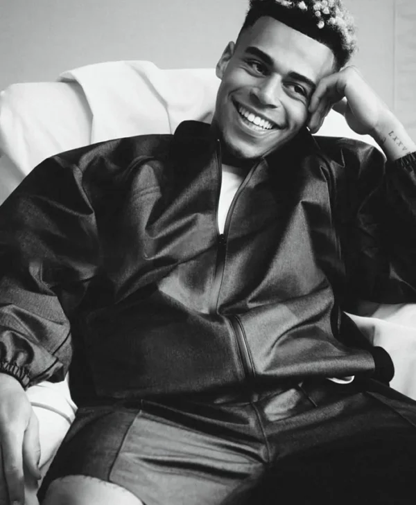 Désiré Doué Nike Atelier Black Leather Jacket