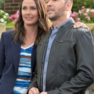Donnie Wahlberg Blue Bloods Black Leather Jacket