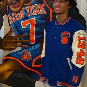 Egypt Dean Knicks Victory Parade 2026 Varsity Jacket for sale