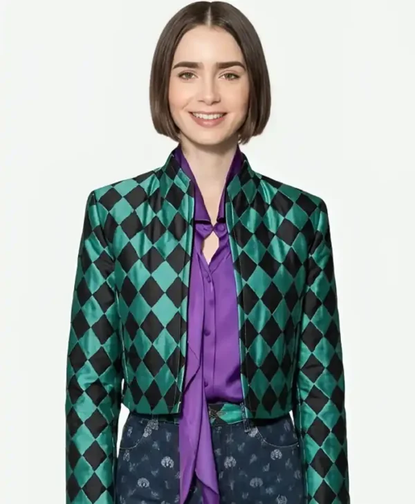 Emily In Paris S06 Lily Collins Cropped Jacket