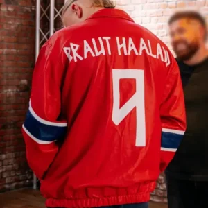 Erling Haaland Custom Norway Leather Jacket Shop Now