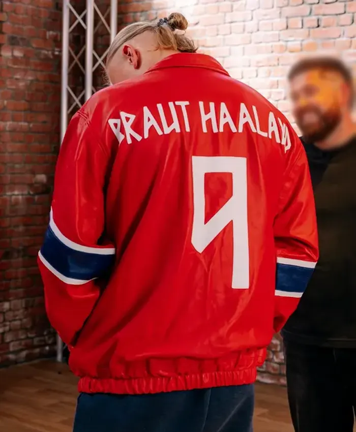 Erling Haaland Custom Norway Leather Jacket Shop Now