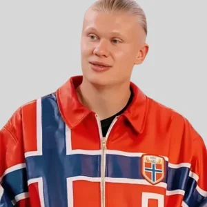 Erling Haaland Norway Red Jacket