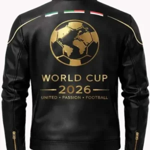 FIFA 2026 World Cup Black Leather Jacket Buy Now