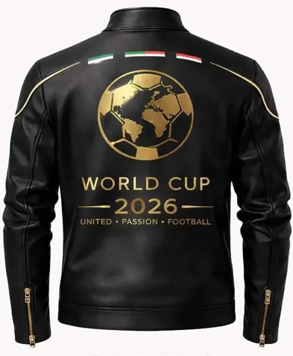 FIFA 2026 World Cup Black Leather Jacket Buy Now