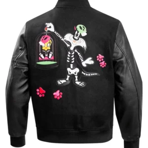 Film-Series-Looney-Tunes-Sylvester-Unisex-Black-Wool-and-Leather-Varsity-Jacket.webp