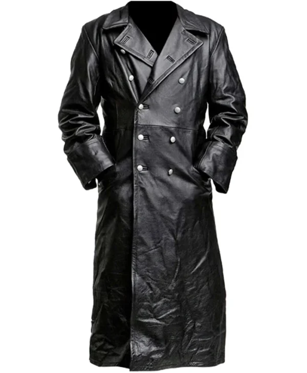 German Military Leather Trench Coat