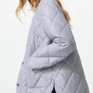 Get PUFFTECH Collarless Quilted Jacket