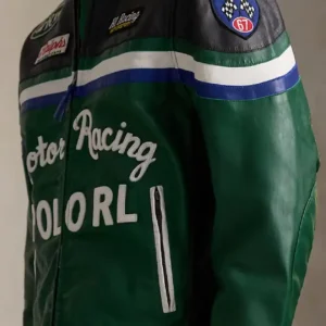 Get Ralph Lauren Green Cafe Racer Jacket
