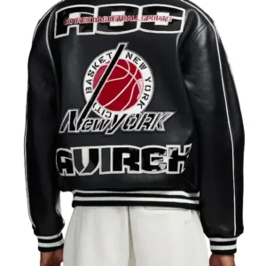 Get Te-Hina Paopao Black Avirex Basketball Jacket