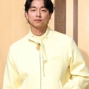 Gong Yoo Louis Vuitton SS27 Yellow Leather Jacket